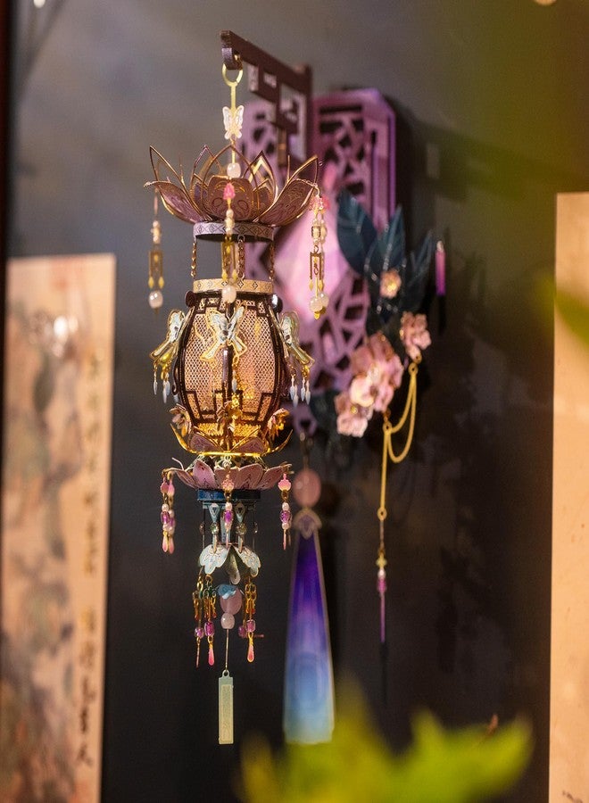 مو أحجية معدنية ثلاثية الأبعاد على شكل فراشة وقصر مضاء وفانوس، مثالية للثلاجة. مغناطيسات رائعة لبناء نماذج ثلاثية الأبعاد للكبار، مثالية كهدية عيد ميلاد أو لتزيين المنزل أو كقطعة فنية جدارية. - Image 5